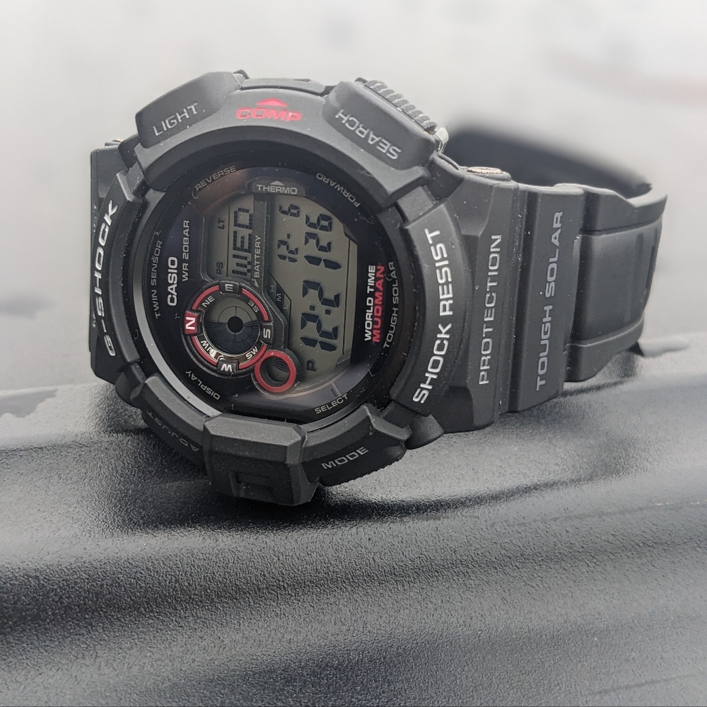 Casio G-Shock Mudman G-9300 -EUC -Ships Fast!  Master Of G! Solar And Moon Phase